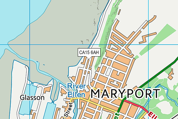 CA15 6AH map - OS VectorMap District (Ordnance Survey)