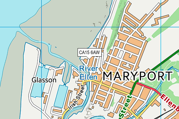 CA15 6AW map - OS VectorMap District (Ordnance Survey)