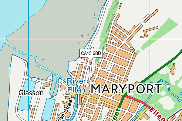 CA15 6BD map - OS VectorMap District (Ordnance Survey)