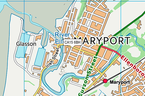 CA15 6BH map - OS VectorMap District (Ordnance Survey)