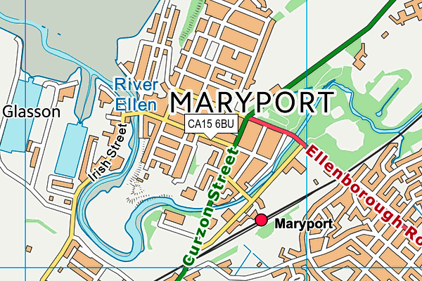 CA15 6BU map - OS VectorMap District (Ordnance Survey)