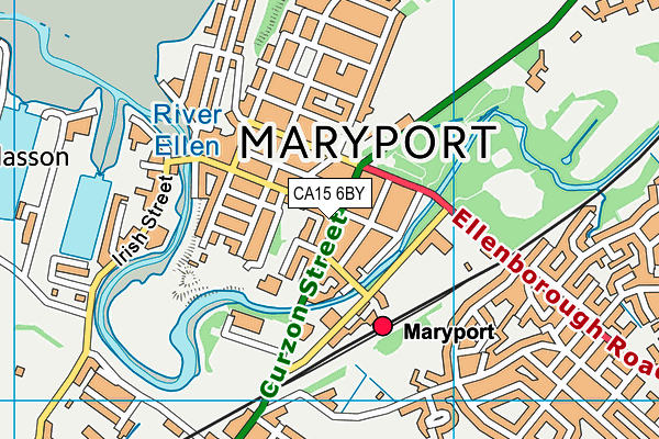 CA15 6BY map - OS VectorMap District (Ordnance Survey)