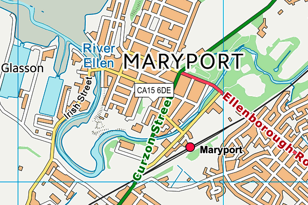 CA15 6DE map - OS VectorMap District (Ordnance Survey)