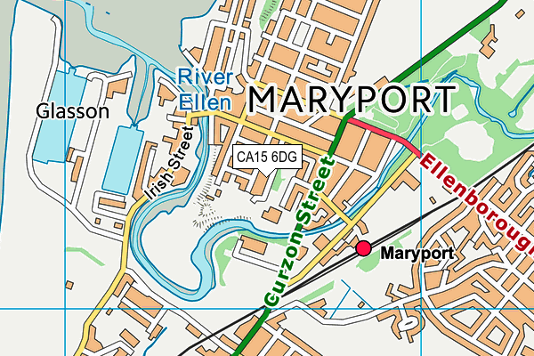 CA15 6DG map - OS VectorMap District (Ordnance Survey)