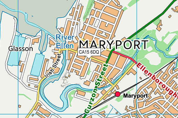 CA15 6DQ map - OS VectorMap District (Ordnance Survey)