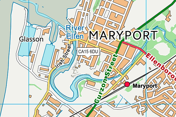 CA15 6DU map - OS VectorMap District (Ordnance Survey)