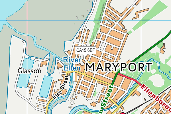 CA15 6EF map - OS VectorMap District (Ordnance Survey)