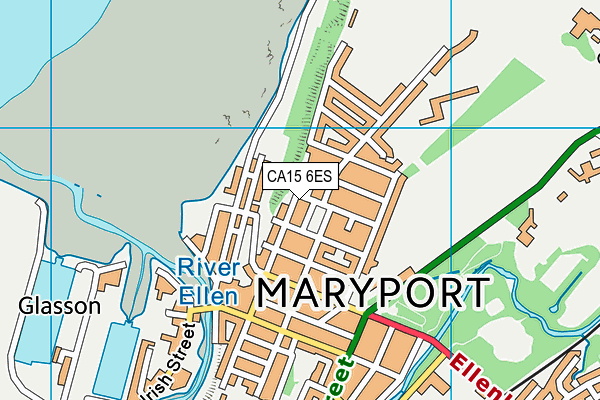 CA15 6ES map - OS VectorMap District (Ordnance Survey)