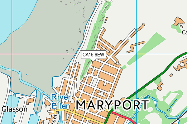 CA15 6EW map - OS VectorMap District (Ordnance Survey)