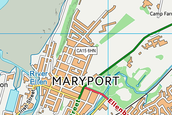 CA15 6HN map - OS VectorMap District (Ordnance Survey)