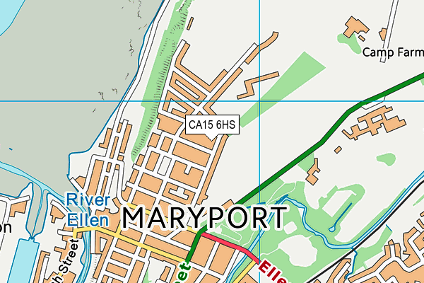 CA15 6HS map - OS VectorMap District (Ordnance Survey)