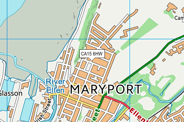 CA15 6HW map - OS VectorMap District (Ordnance Survey)