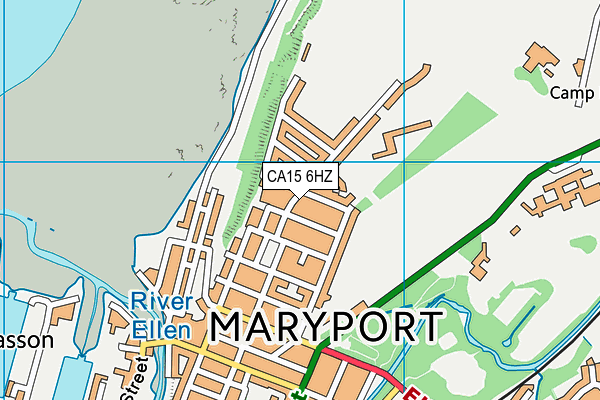 CA15 6HZ map - OS VectorMap District (Ordnance Survey)