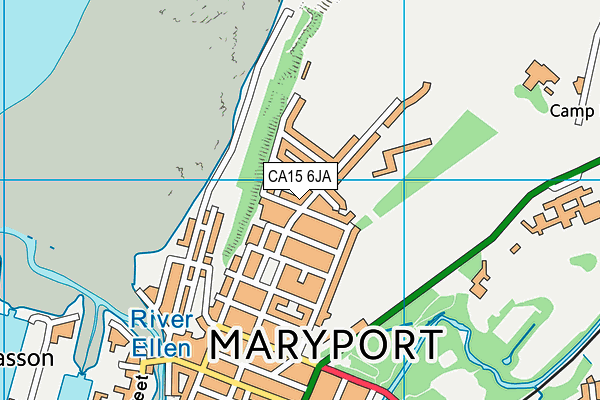 CA15 6JA map - OS VectorMap District (Ordnance Survey)