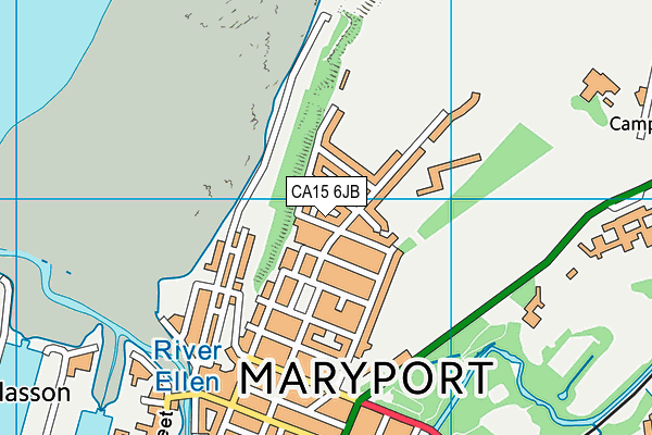 CA15 6JB map - OS VectorMap District (Ordnance Survey)