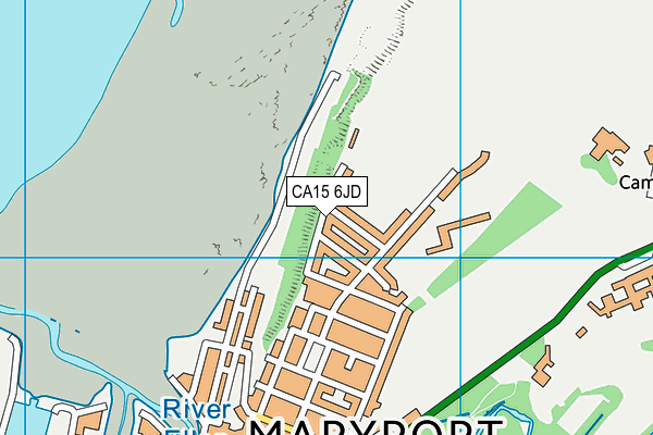 CA15 6JD map - OS VectorMap District (Ordnance Survey)