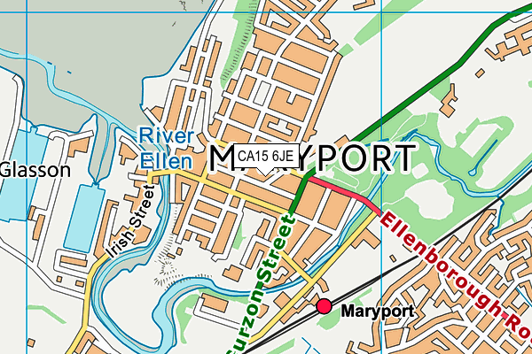 CA15 6JE map - OS VectorMap District (Ordnance Survey)