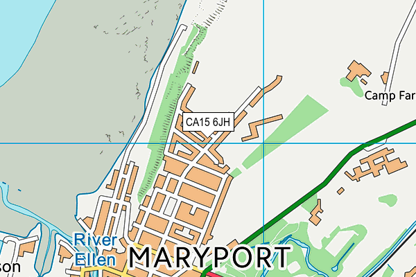 CA15 6JH map - OS VectorMap District (Ordnance Survey)