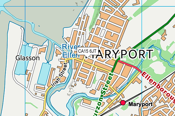 CA15 6JT map - OS VectorMap District (Ordnance Survey)