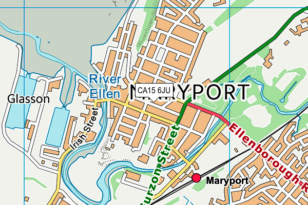 CA15 6JU map - OS VectorMap District (Ordnance Survey)