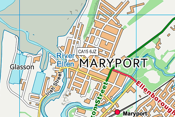 CA15 6JZ map - OS VectorMap District (Ordnance Survey)