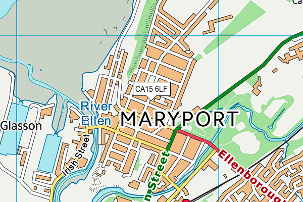 CA15 6LF map - OS VectorMap District (Ordnance Survey)