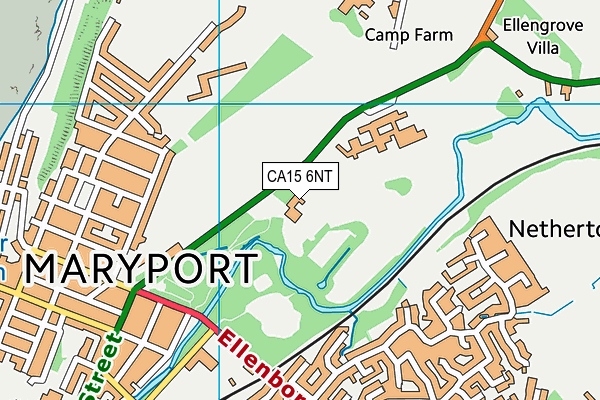 Netherhall Community Sports Centre map (CA15 6NT) - OS VectorMap District (Ordnance Survey)