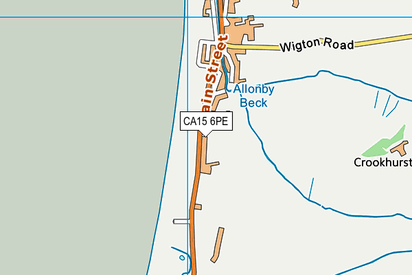 CA15 6PE map - OS VectorMap District (Ordnance Survey)