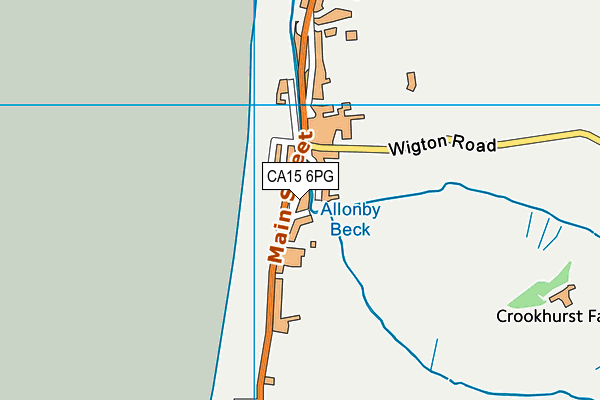 CA15 6PG map - OS VectorMap District (Ordnance Survey)