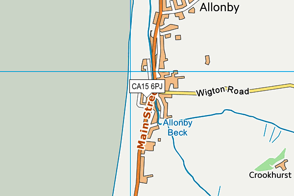 CA15 6PJ map - OS VectorMap District (Ordnance Survey)