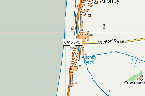 CA15 6PQ map - OS VectorMap District (Ordnance Survey)