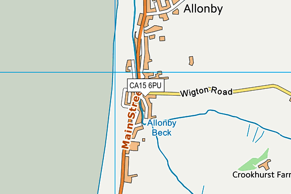 CA15 6PU map - OS VectorMap District (Ordnance Survey)