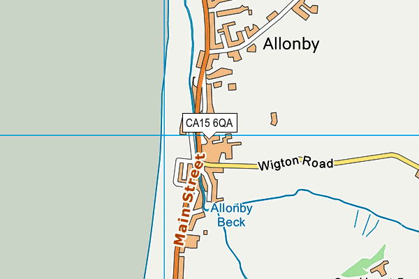 CA15 6QA map - OS VectorMap District (Ordnance Survey)