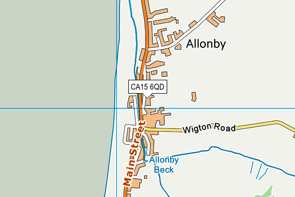 CA15 6QD map - OS VectorMap District (Ordnance Survey)