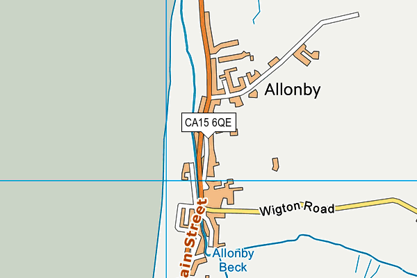 CA15 6QE map - OS VectorMap District (Ordnance Survey)