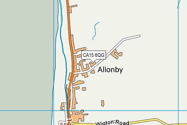Allonby School map (CA15 6QG) - OS VectorMap District (Ordnance Survey)