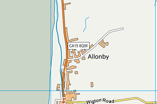 CA15 6QW map - OS VectorMap District (Ordnance Survey)