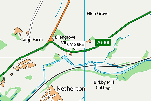 CA15 6RE map - OS VectorMap District (Ordnance Survey)