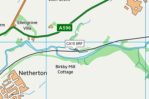 CA15 6RF map - OS VectorMap District (Ordnance Survey)