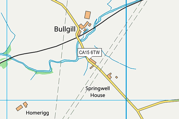 CA15 6TW map - OS VectorMap District (Ordnance Survey)