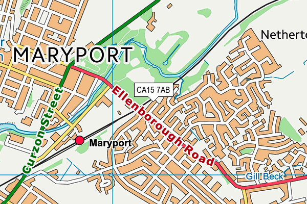 CA15 7AB map - OS VectorMap District (Ordnance Survey)