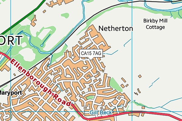 CA15 7AG map - OS VectorMap District (Ordnance Survey)