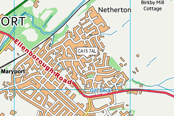 CA15 7AL map - OS VectorMap District (Ordnance Survey)