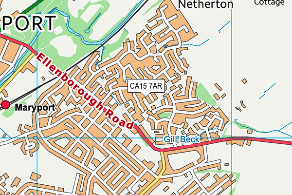 CA15 7AR map - OS VectorMap District (Ordnance Survey)