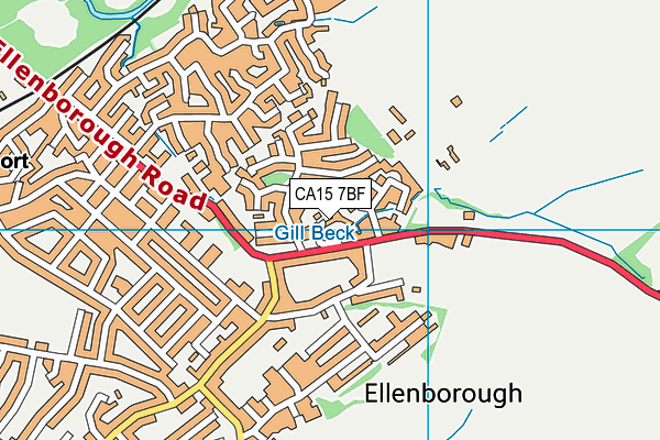 CA15 7BF map - OS VectorMap District (Ordnance Survey)