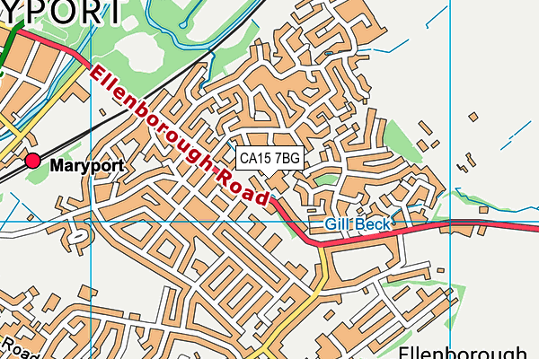 CA15 7BG map - OS VectorMap District (Ordnance Survey)