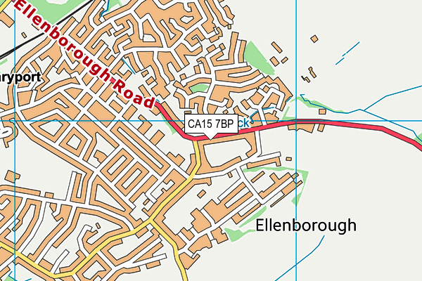 CA15 7BP map - OS VectorMap District (Ordnance Survey)