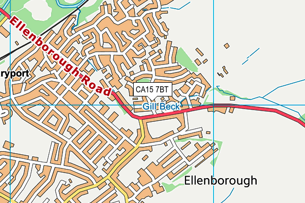 CA15 7BT map - OS VectorMap District (Ordnance Survey)