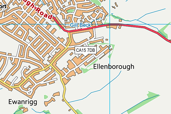 CA15 7DB map - OS VectorMap District (Ordnance Survey)