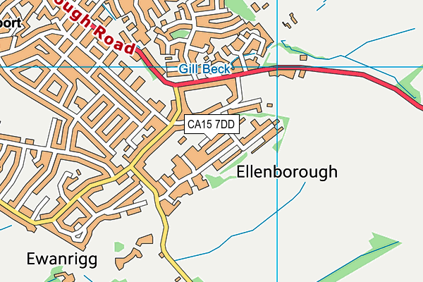 CA15 7DD map - OS VectorMap District (Ordnance Survey)